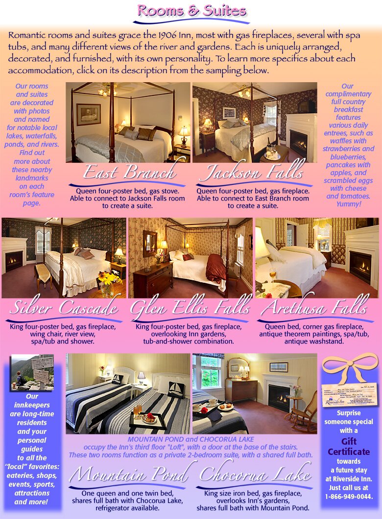 Riverside Inn's Rooms and Suites