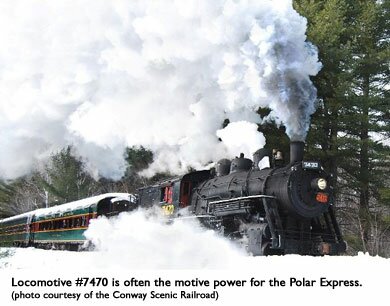 North Conway NH Polar Express train