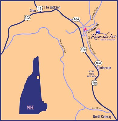 Map to Riverside Inn