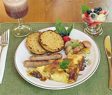 Strata with Roasted Parmesan Potatoes